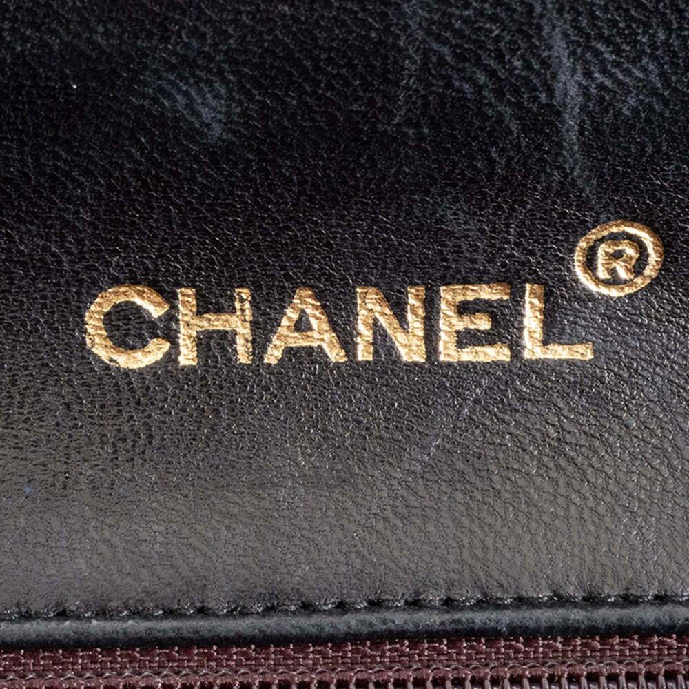 Chanel Matelasse Black Chain Shoulder Bag, Lambskin Leather, Women's, Black, ... - Picture 12 of 16